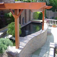 Raised Koi Pond installed by F.Searle Builders & Contractors